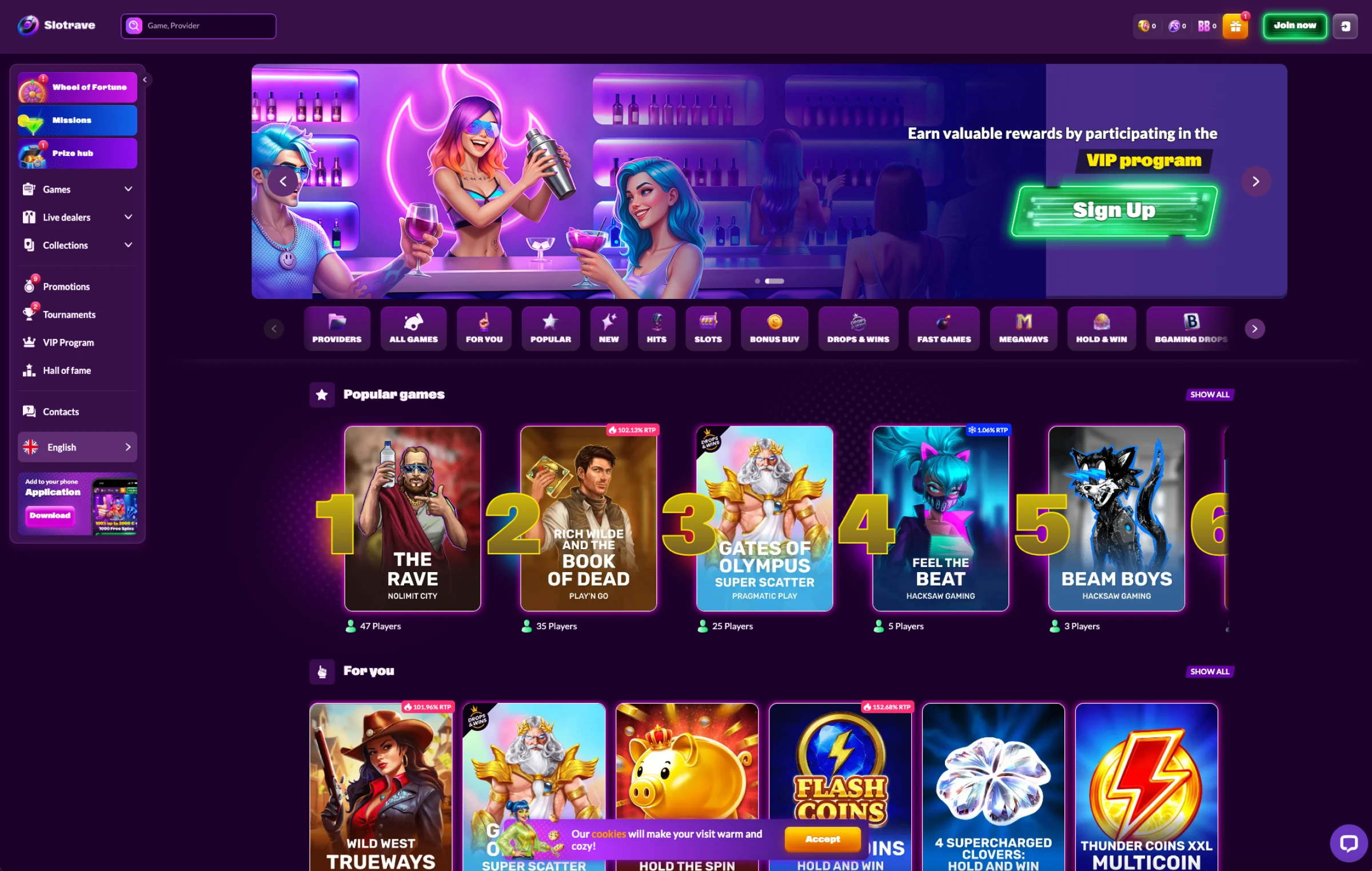 Slotrave VIP-Programm Slotrave VIP-Programm
